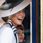 Kate Middleton en su llegada al desfile por el cumpleaños de Carlos III.