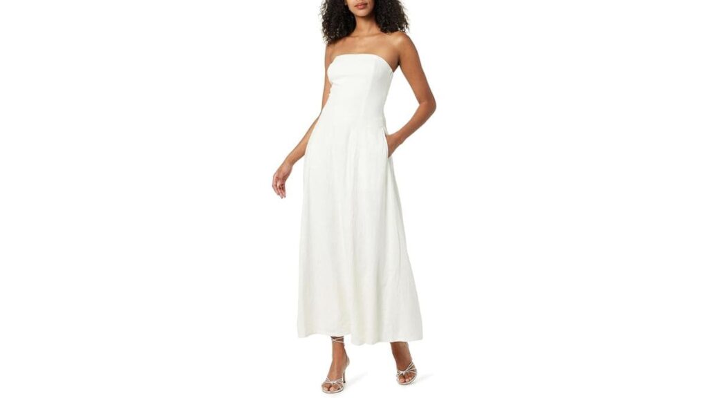 Vestido blanco con lino 