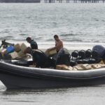 Imagen de archivo de una narcolancha La UCO y la Policía Judicial acorralan seis meses después a los asesinos de los dos guardias civiles en Barbate