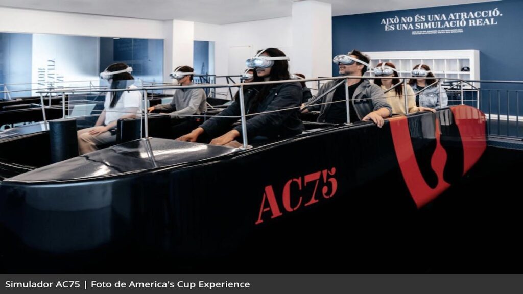 America’s Cup Experience lleva a Barcelona el simulador de AC75, el “Fórmula 1 del mar”