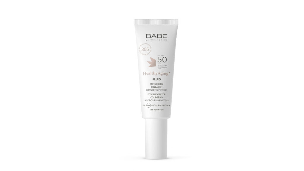 Protector solar Healthy Aging+ Fluid Spf50, de Babé