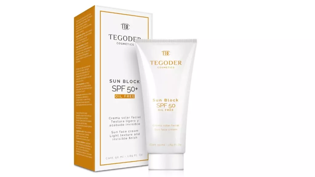 Protector solar Sun Block Spf50+ Oil Free, de Tegoder Cosmetics