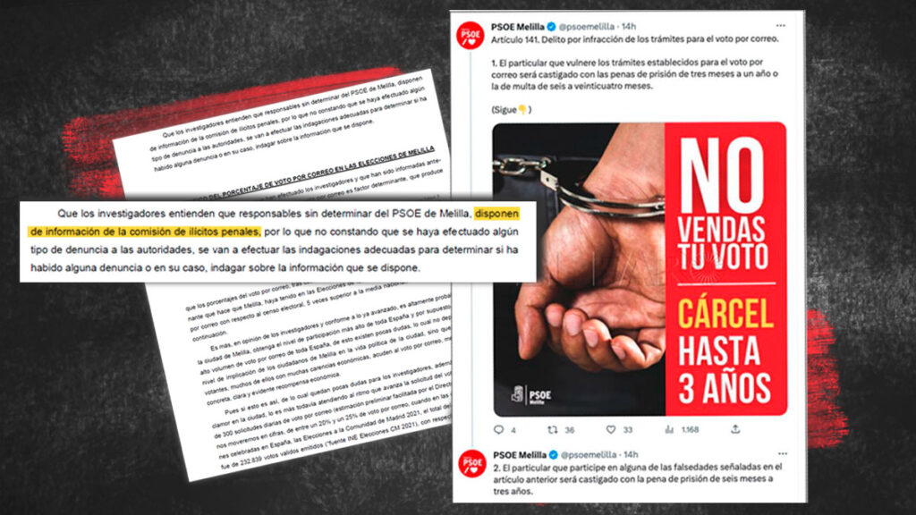 La UDEF retrata al PSOE por ocultar información sobre el fraude de la compra de votos en Melilla