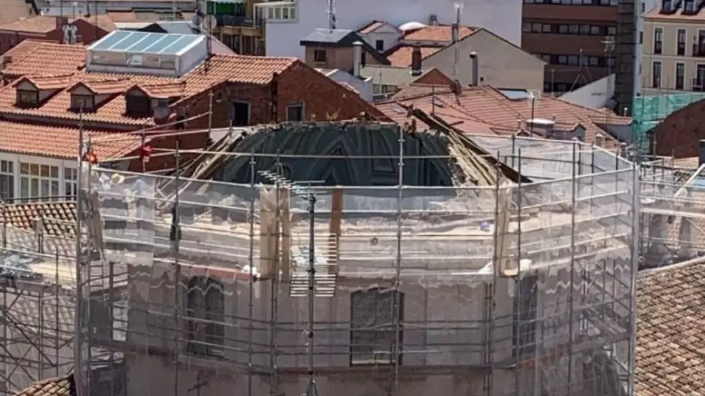 Se desploma en Valladolid la cúpula del templo de Vera Cruz mientras se llevaban a cabo obras de rehabilitación