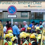 Un incendio ya extinguido obliga a evacuar pacientes de la Fundación Jiménez Díaz