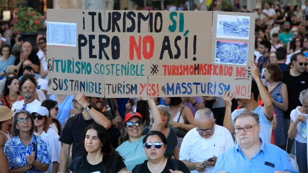 La prensa británica se hace eco de las protestas en Palma contra el turismo masificado