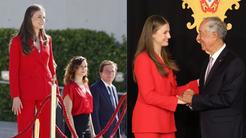 La princesa Leonor debuta con su primer viaje internacional a Portugal: despedida con honores, condecorada y discurso en portugués