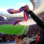 El Estadio del Atlético de Madrid durante un partido