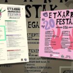 Programa oficial de fiestas y el programa del gaztetxe de Etxarri-Aranatz