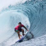 Gabriel Medina surfea en los Juegos Olímpicos de París