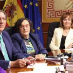 De izquierda a derecha: María Luisa Segoviano, Enrique Arnaldo, María Luisa Balaguer e Inmaculada Montalbán