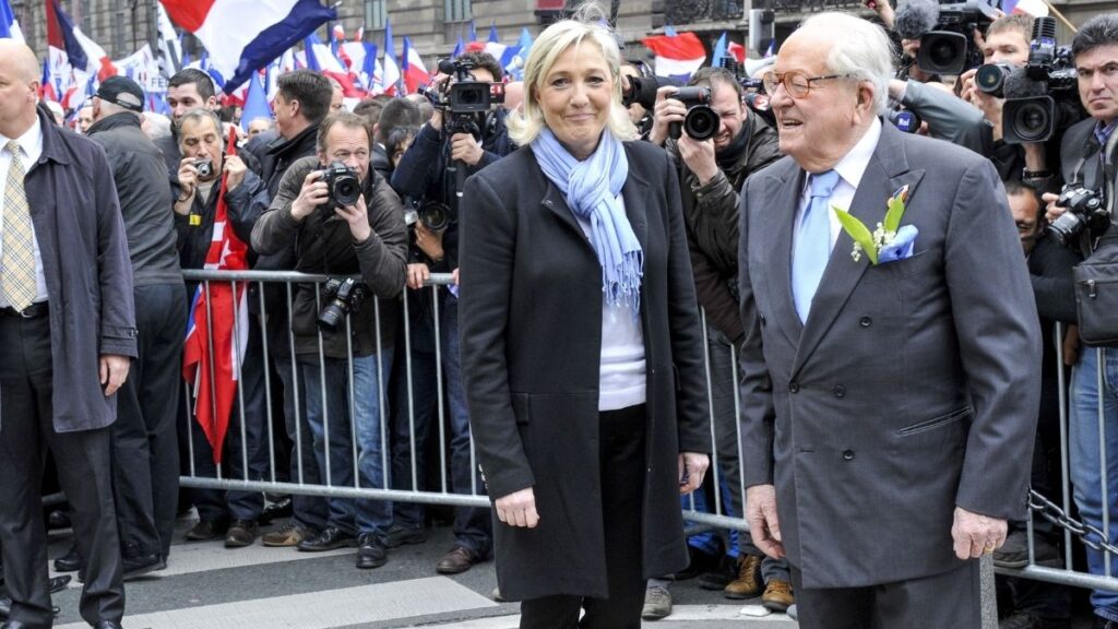 Marine Le Pen y Jean-Marie Le Pen
