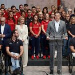 Pedro Sánchez en la recepción de los deportistas de los Juegos Olímpicos y paralímpicos 2024