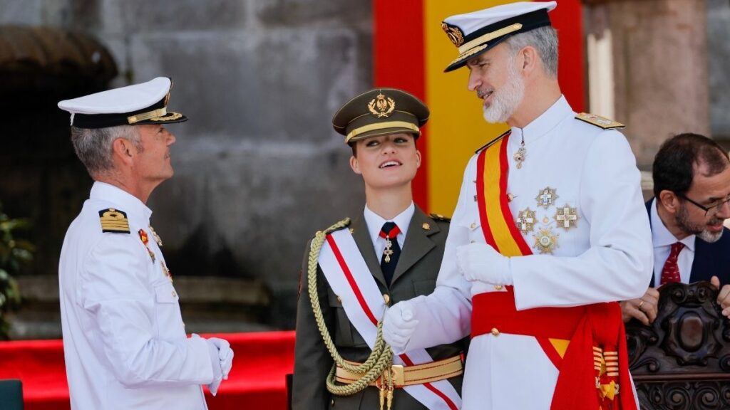 La princesa Leonor y el rey Felipe