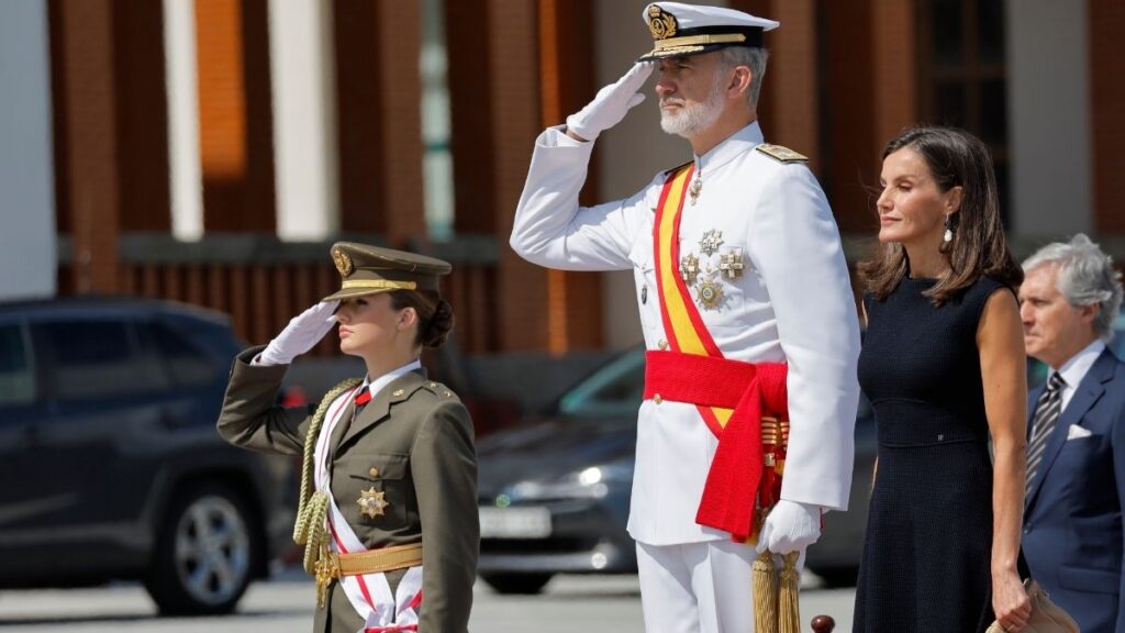 La princesa Leonor y el rey Felipe