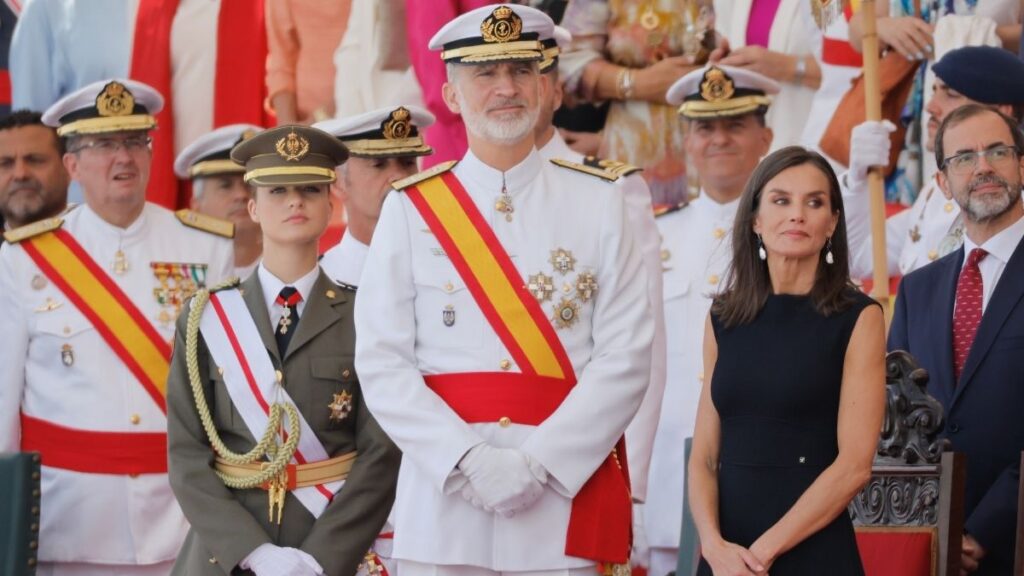 Los reyes Felipe y Letizia y la princesa Leonor