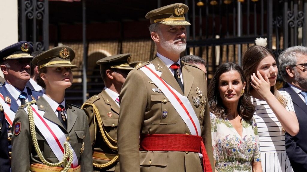 Los reyes Felipe y Letizia, la princesa Leonor y al infanta Sofía