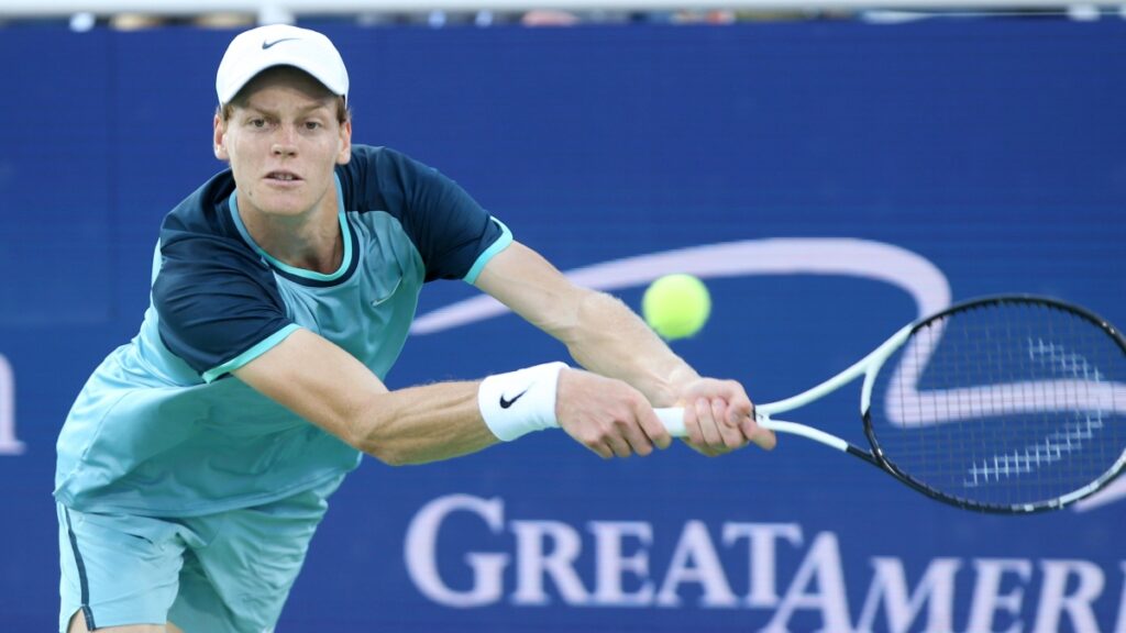 Jannik Sinner durante la final del torneo de Cincinnati el pasado lunes