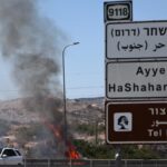 Humo por un ataque de Israel en el Líbano.