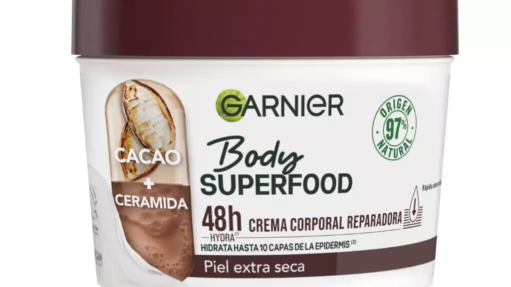 Body Superfood cacao + ceramidas, de Garnier