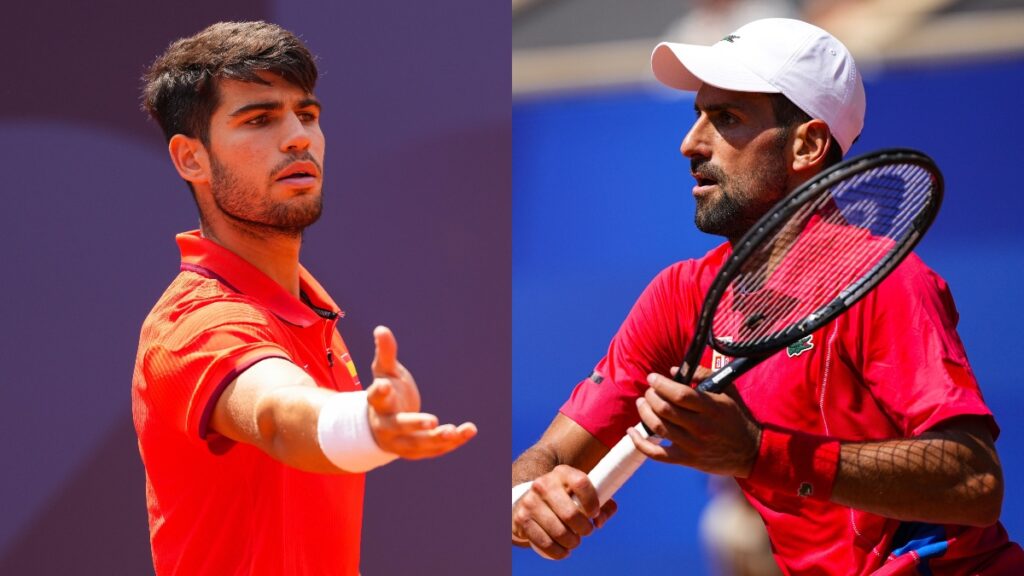 Última hora en directo de la final olímpica de Tenis entre Alcaraz y Djokovic: A partir de las 2, el murciano lucha el segundo oro para España