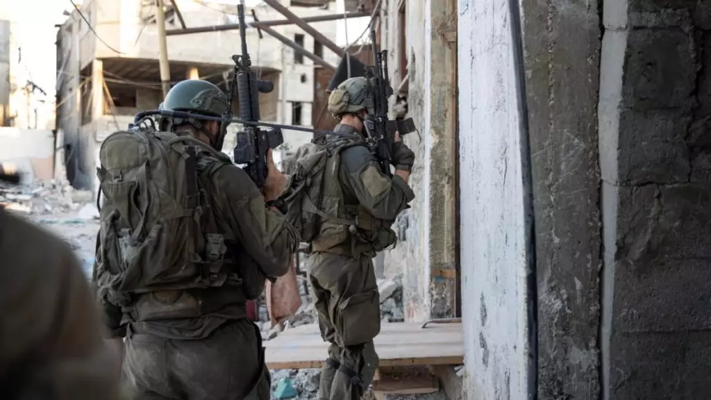 Militares israelíes en la Franja de Gaza.