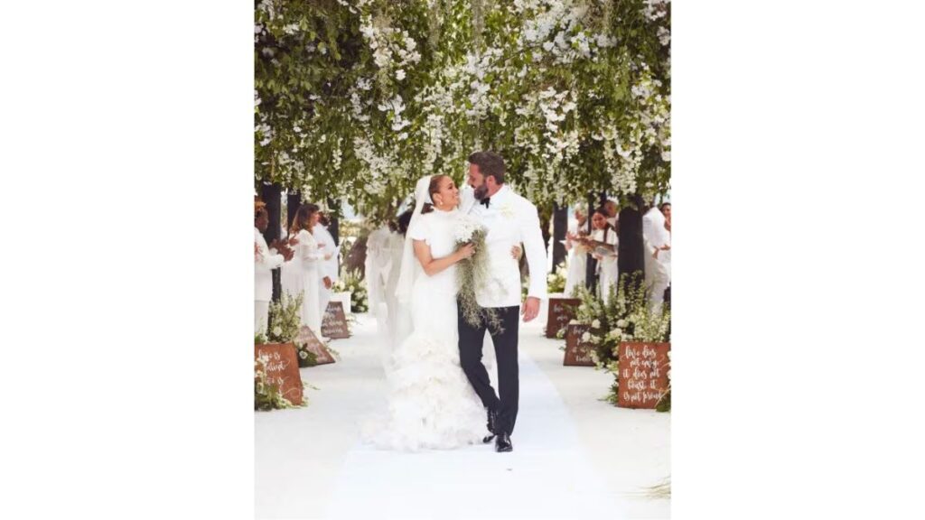 Foto de la boda de Jennifer Lopez y Ben Affleck