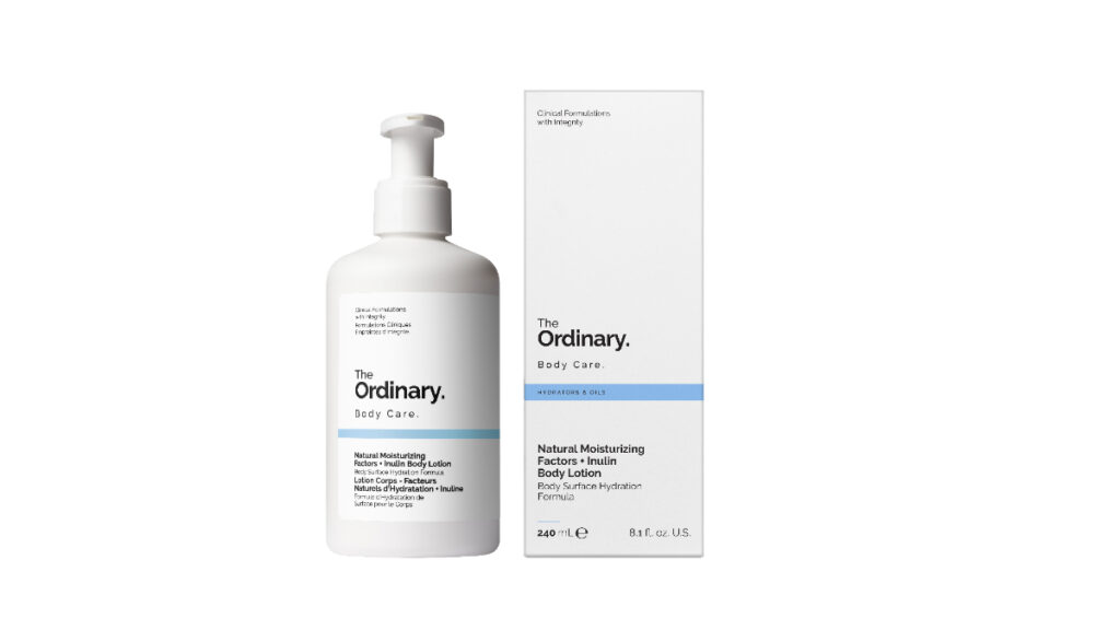 Natural Moisturizing Factors + Inulin Body Lotion, de The Ordinary