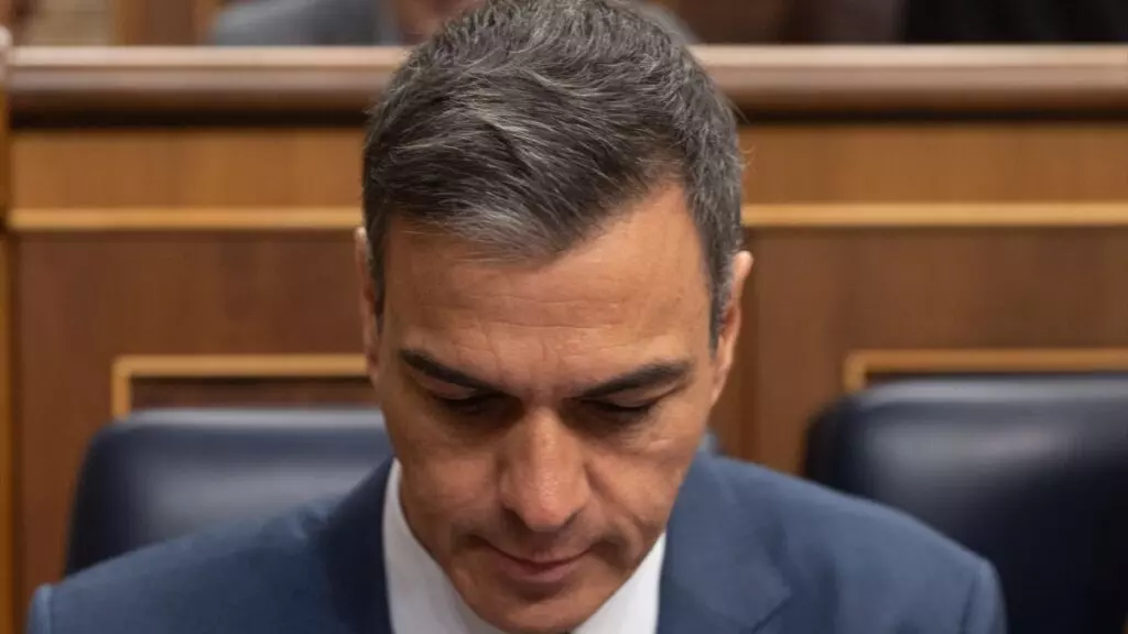 Pedro Sánchez, durante una sesión de control al Gobierno