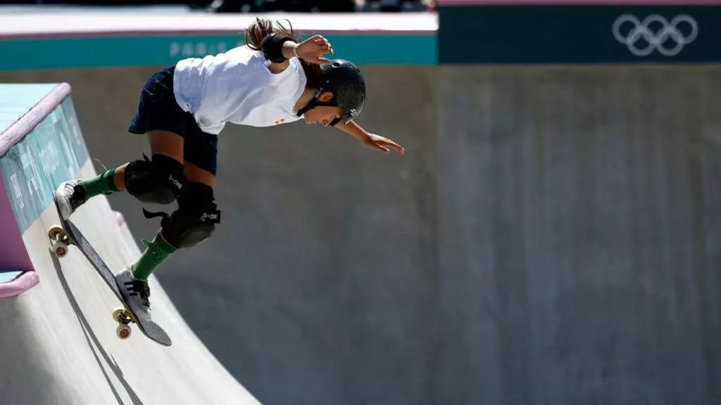 La skater española Naia Laso finaliza en séptima posición la final olímpica de la modalidad de park