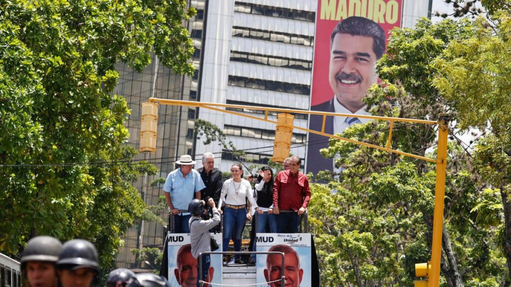 Movilización de la oposición venezolana en Caracas