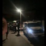 Protección policial frente a la casa de menas de Villalbilla