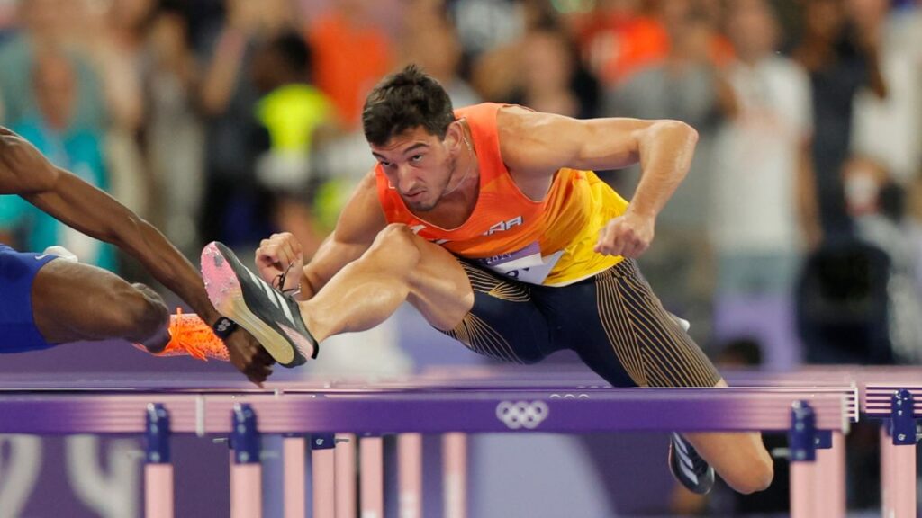 Quique Llopis termina cuarto en los 110m vallas y Águeda Marqués se clasifica para la final de los 1.500m