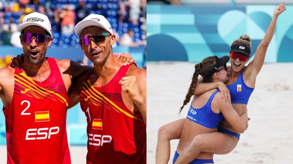 Históricos cuartos de final del voley play en París: España tendrá a dos parejas entre las mejores 8 del torneo