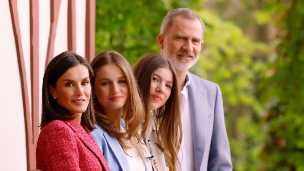 Los reyes Felipe y Letizia, la princesa Leonor y la infanta Sofía