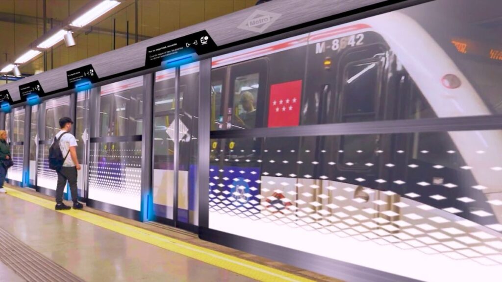 Imagen del proyecto de implantación de puertas de andén en Metro de Madrid