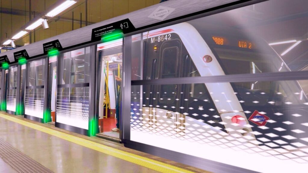 Imagen del proyecto de implantación de puertas de andén en Metro de Madrid