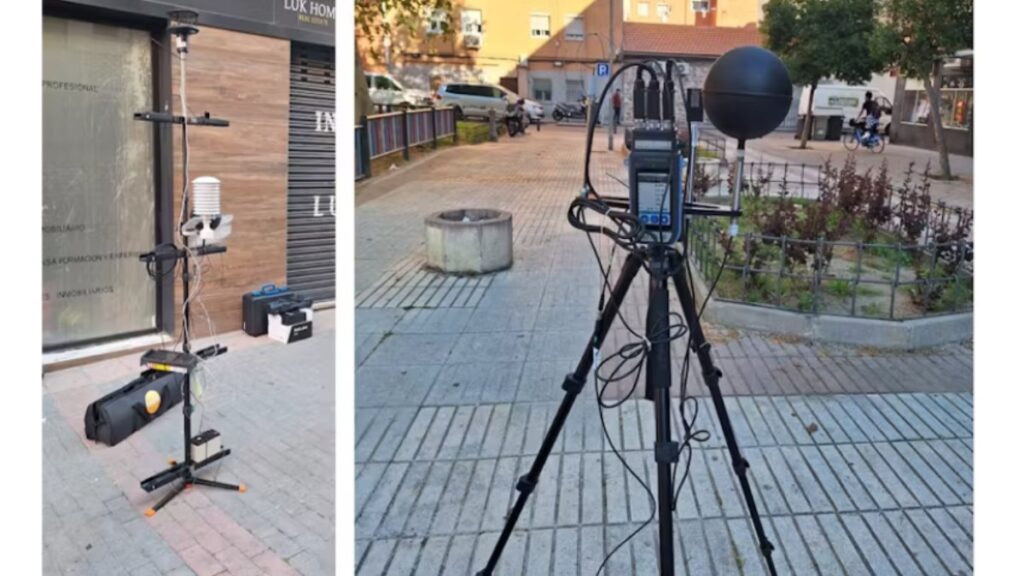 Sensores utilizados en la campaña puntual de mededición efectuada por CIEMAT en el Puente de Vallecas dentro del. proyecto MateMAD