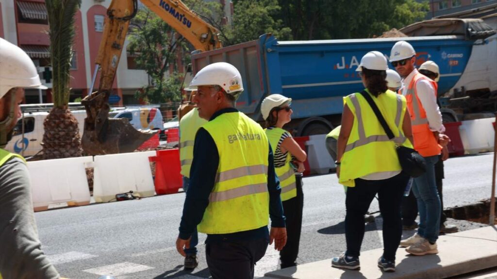 Trabajadores en una obra