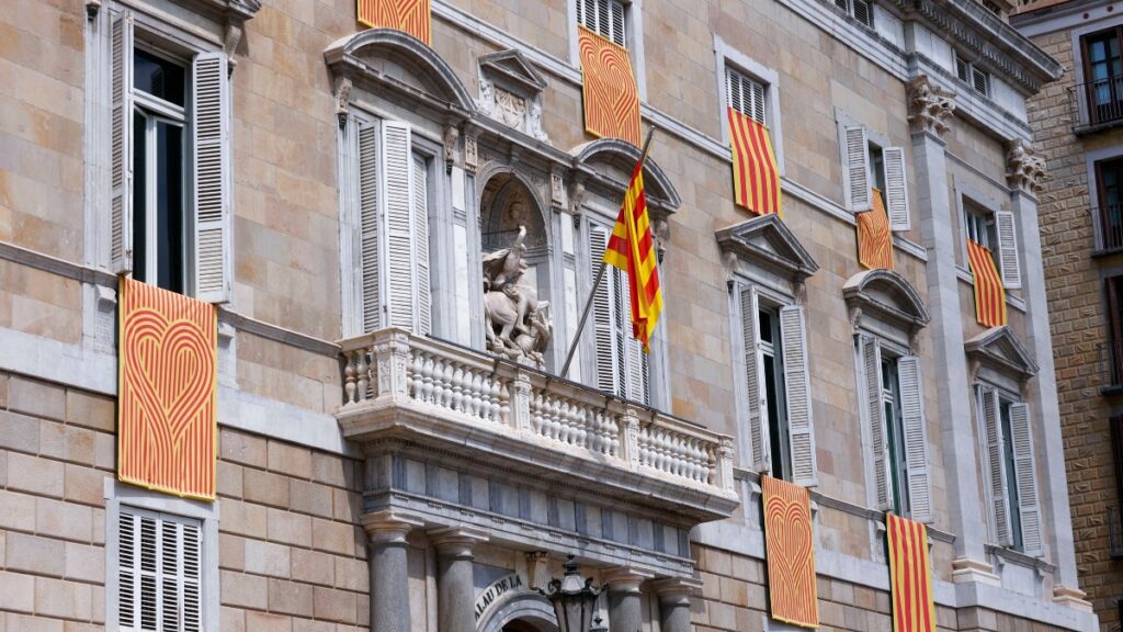 Fachada del Palacio de la Generalitat de Cataluña