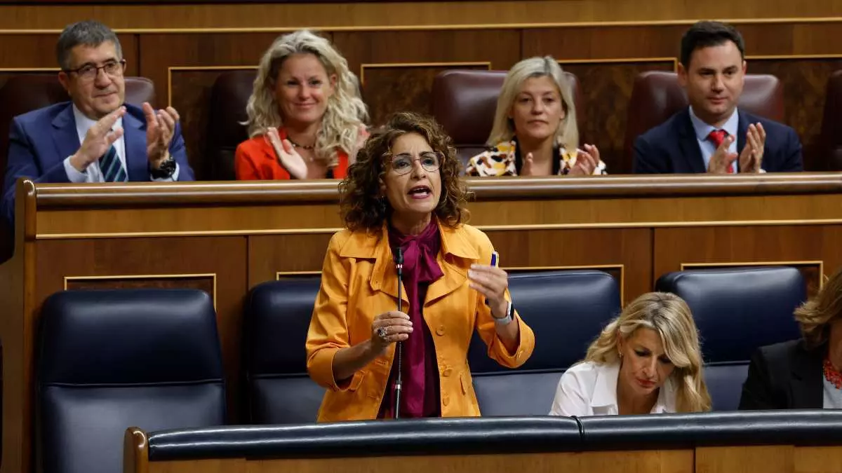 María Jesús Montero en el Congreso de los Diputados