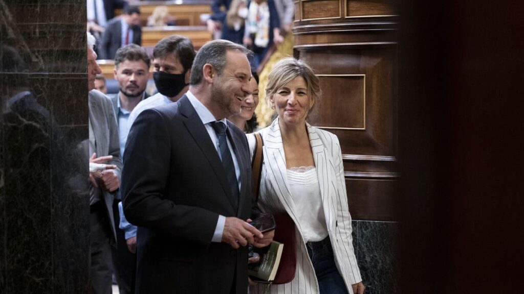 José Luis Ábalos y Yolanda Díaz, en una imagen de archivo.