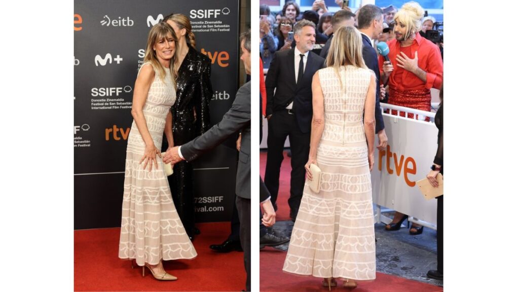 Begoña Gómez con un vestido de Teresa Helbig en el Festival de San Sebastián