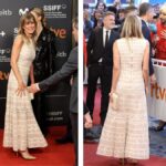 Begoña Gómez con un vestido de Teresa Helbig en el Festival de San Sebastián