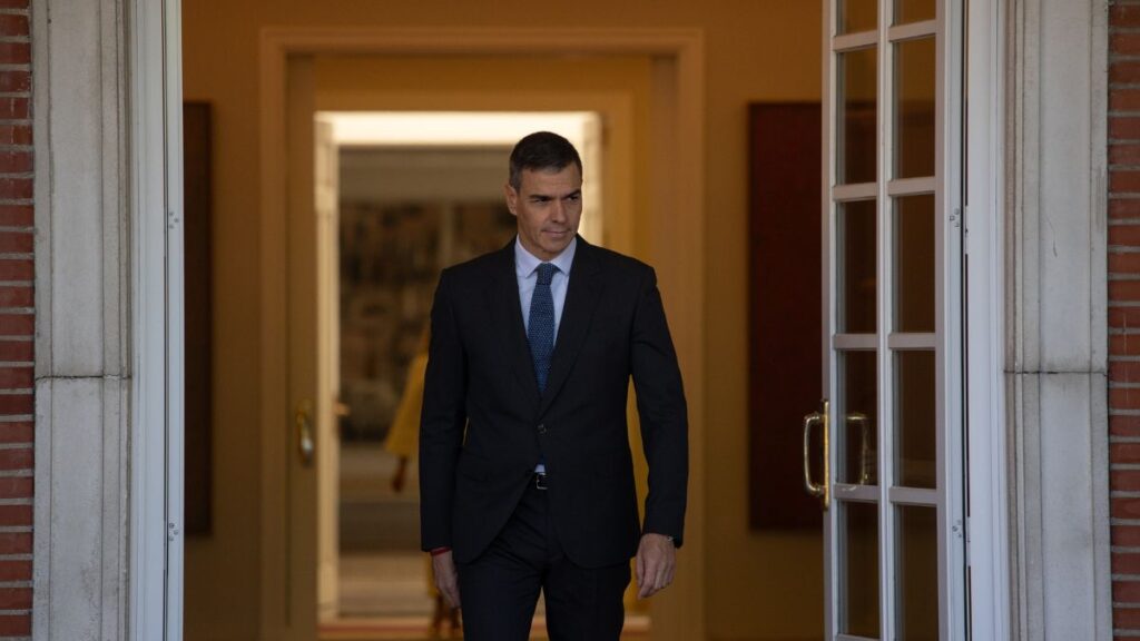 El presidente del Gobierno, Pedro Sánchez