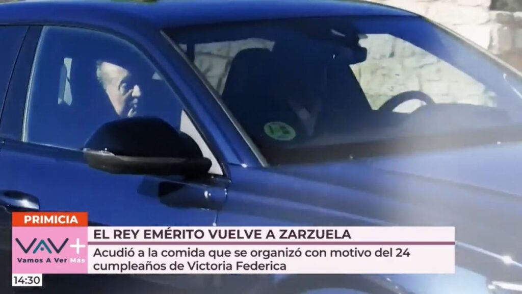 El rey Juan Carlos I acude a una comida familiar en el Palacio de La Zarzuela