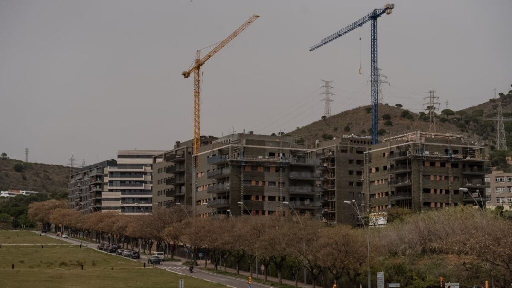 Viviendas en construcción en Barcelona