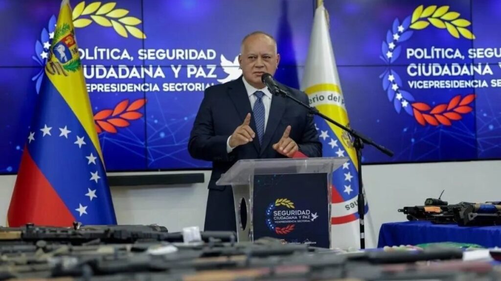 El ministro del Interior de Venezuela Diosdado Cabello.