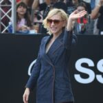 Cate Blanchett llega al hotel María Cristina durante el Festival de San Sebastián.