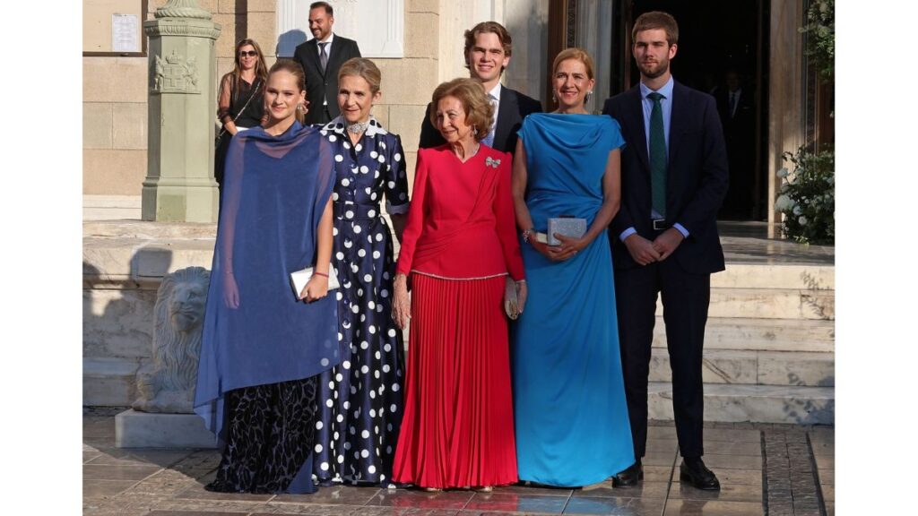 Irene Urdangarin, la infanta Elena, la reina Sofía, la infanta Cristina, Juan y Miguel Urdangarin